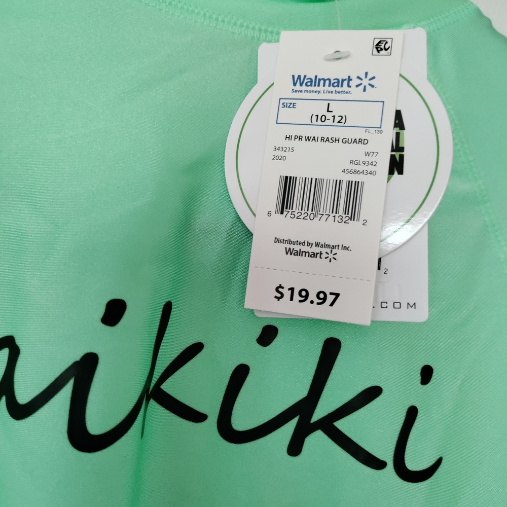 Green Rashguard/Swim shirt - Picture 3 of 3